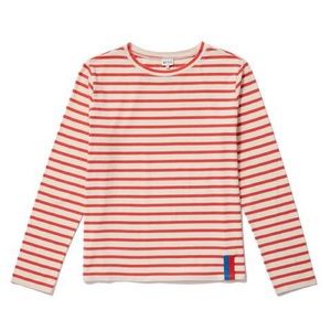 KULE Stripes tee “The Boyfriend” in cream/red
